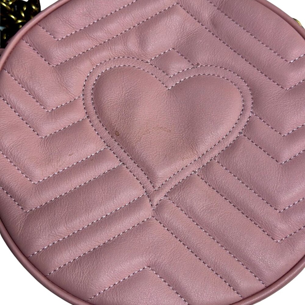 Gucci GG Marmont Circular Mini Bag - Pink - Picture 4 of 9